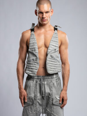 Multi Ribbed Pocket Vest