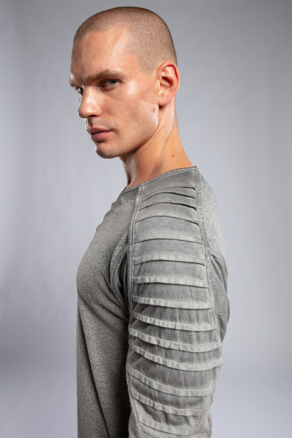 Shoulder Piping Sweatshirt