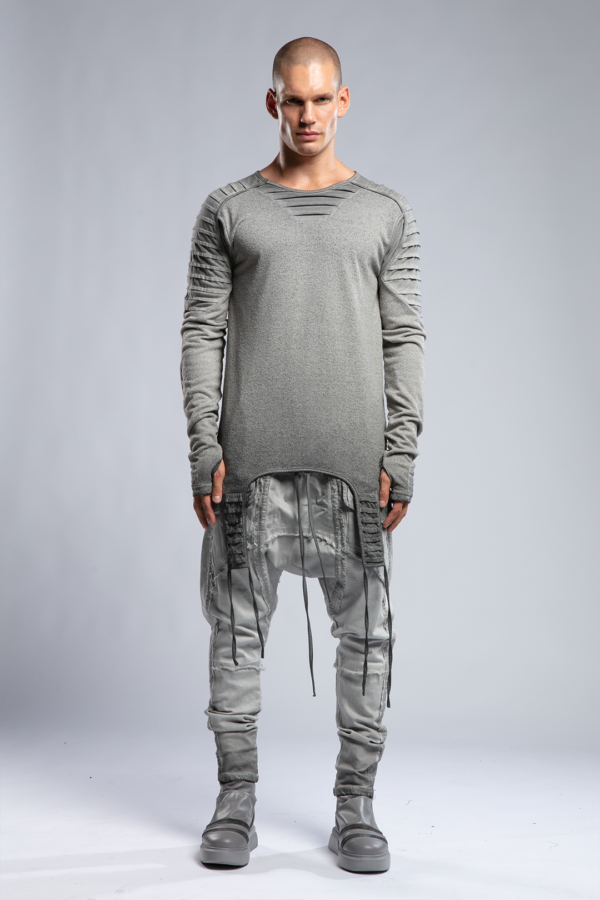 Shoulder Piping Sweatshirt