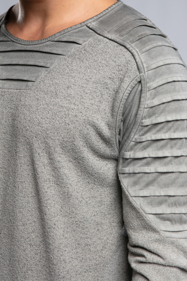 Shoulder Piping Sweatshirt