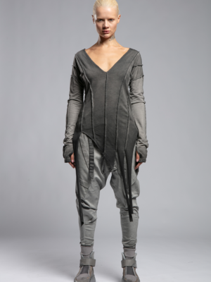 Asymmetric Fringed Sweatshirt