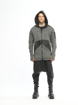 Half Quilted Sweatshirt