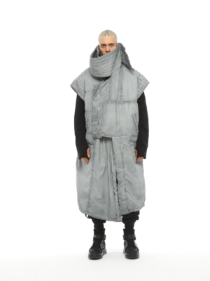 Scarf Quilted Coat