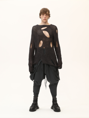 Long Knitted Sweatshirt