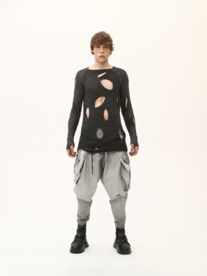 Long Knitted Sweatshirt