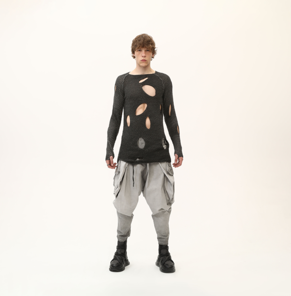 Long Knitted Sweatshirt