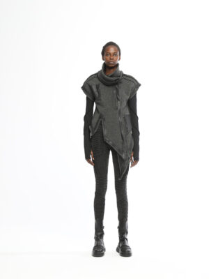 Long Front Women's Knitwear Vest