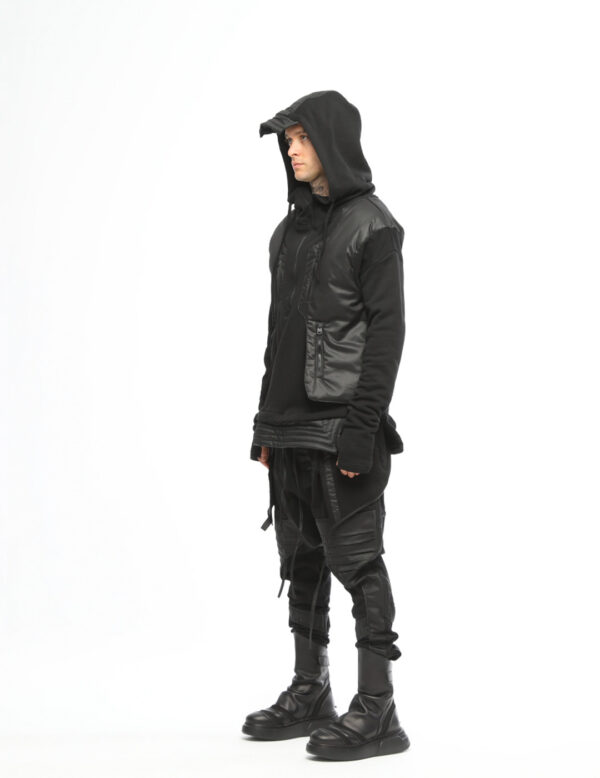 Quilted Sweatshirt With Zipper Front