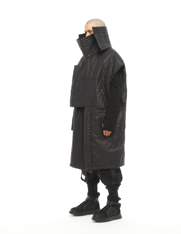 Scarf Quilted Coat