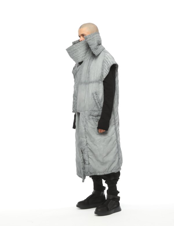 Scarf Quilted Coat