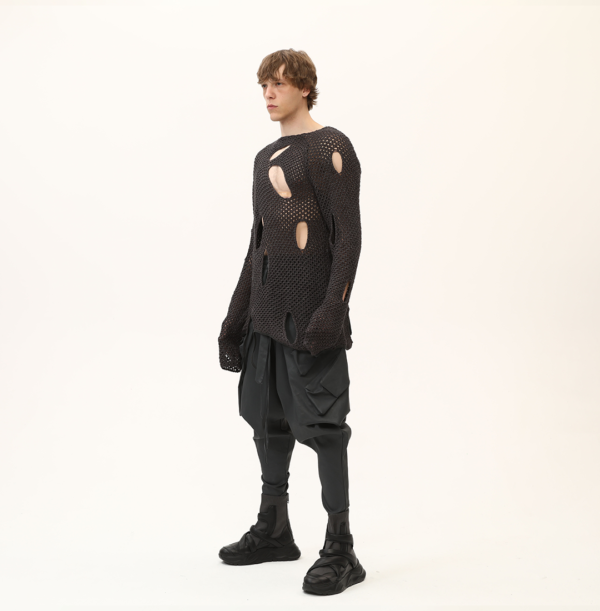 Long Knitted Sweatshirt