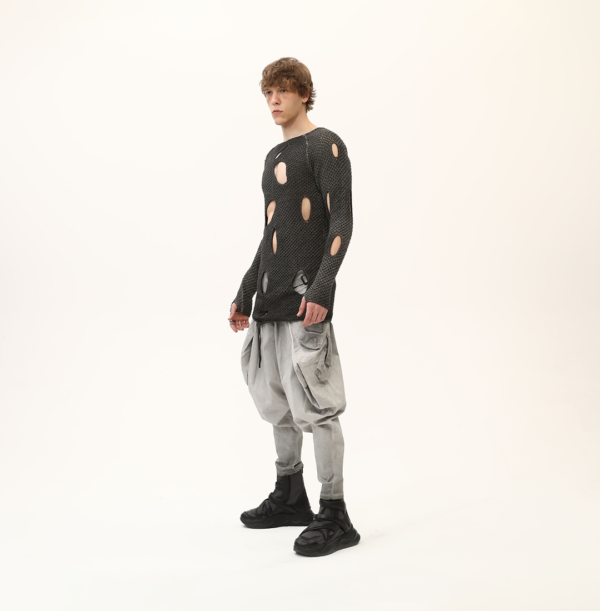 Long Knitted Sweatshirt