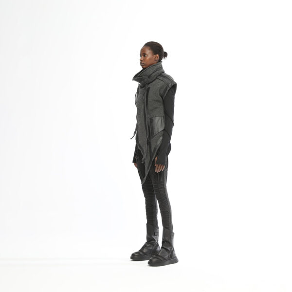 Long Front Women's Knitwear Vest