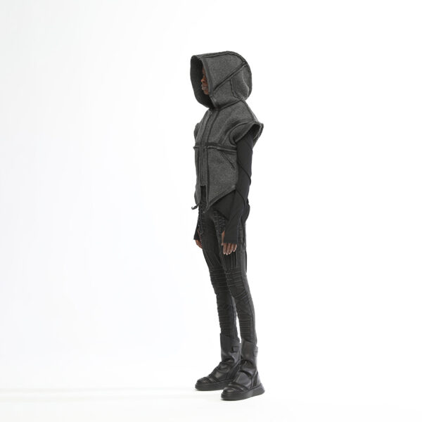 Symmetrical Cut Short Women's Vest