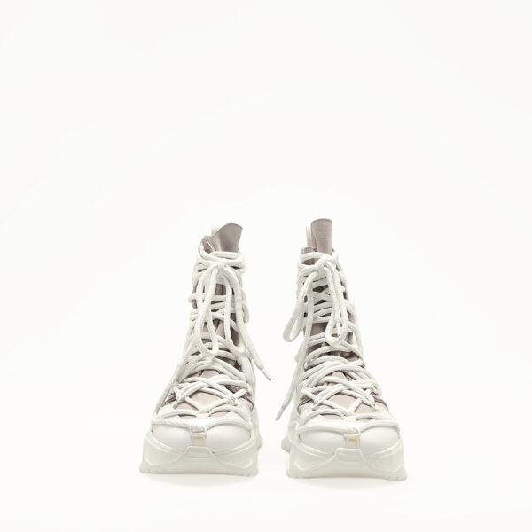 Lace-up White Shoes