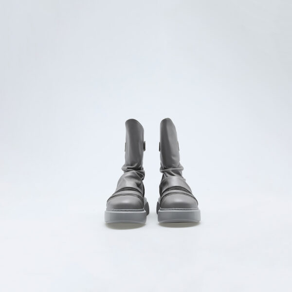 Leather Grey Shoes