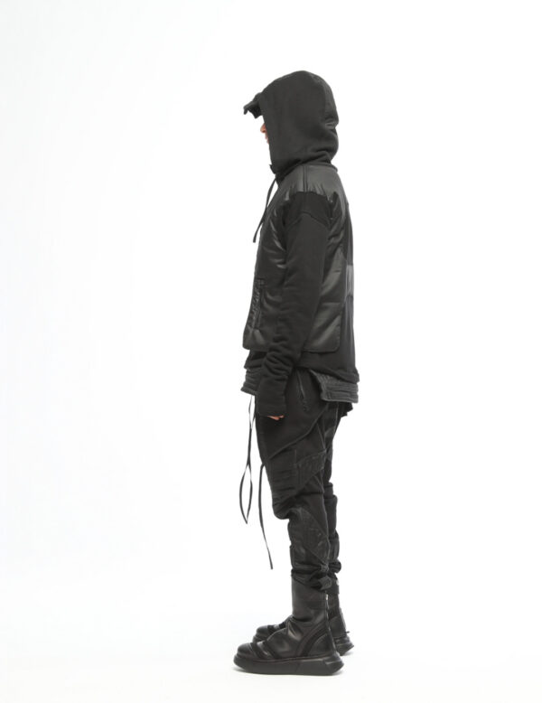 Quilted Sweatshirt With Zipper Front