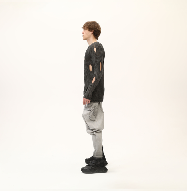 Long Knitted Sweatshirt