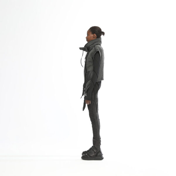 Long Front Women's Knitwear Vest