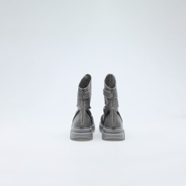 Leather Grey Shoes