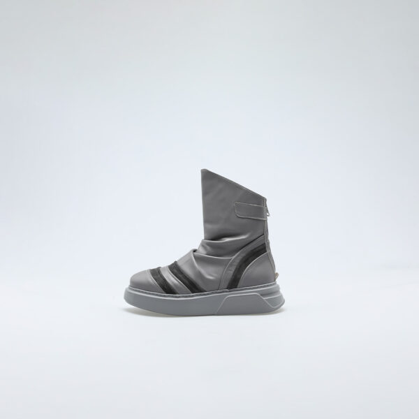 Leather Grey Shoes