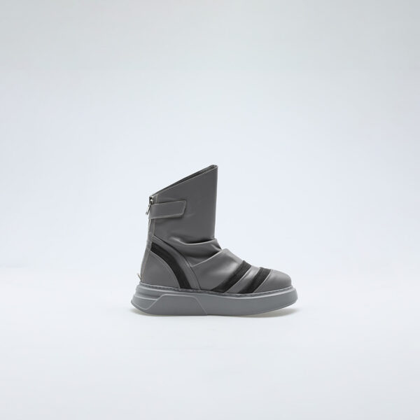 Leather Grey Shoes