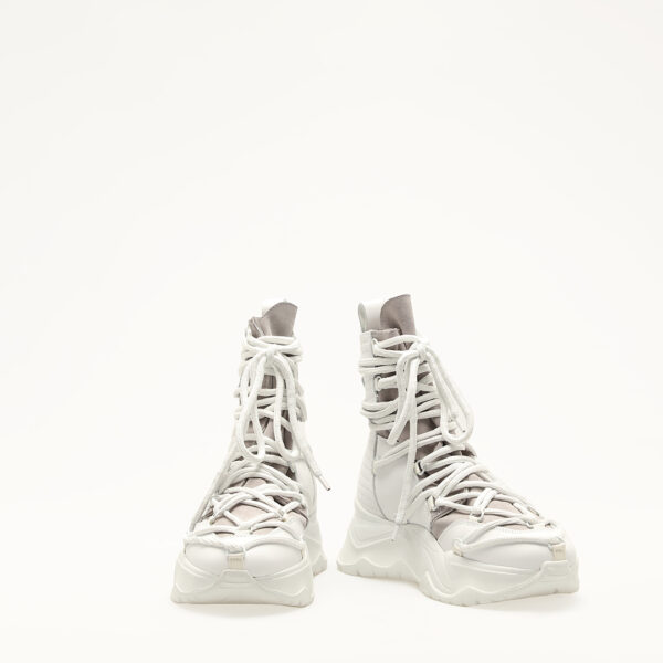 Lace-up White Shoes