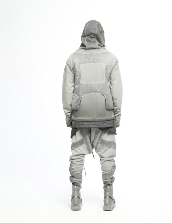 Quilted Sweatshirt With Zipper Front