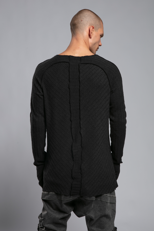 Sweatshirt With Slits On Both