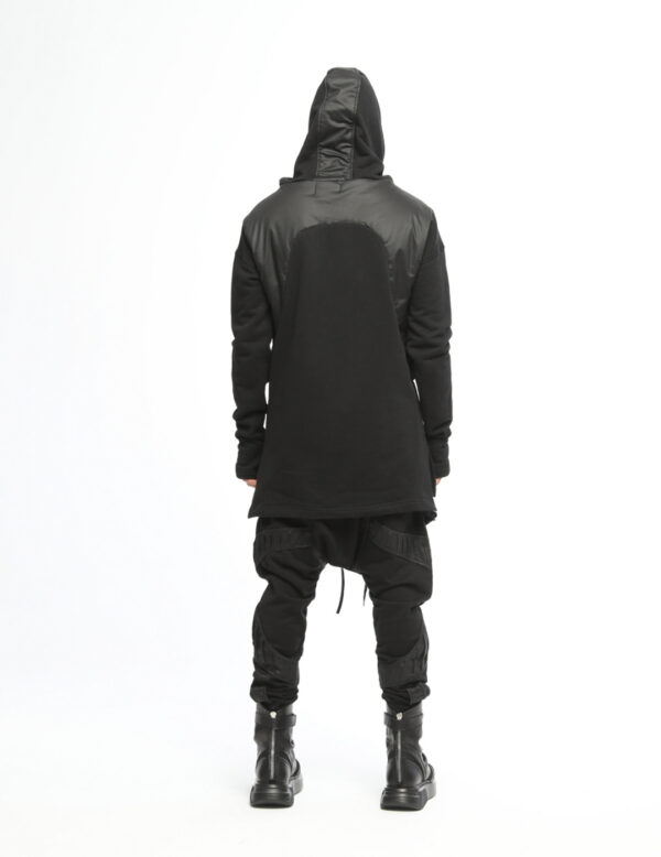 Quilted Front Short Men's Sweatshirt