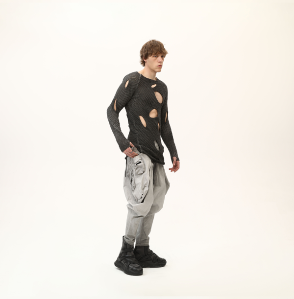 Long Knitted Sweatshirt