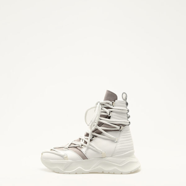 Lace-up White Shoes