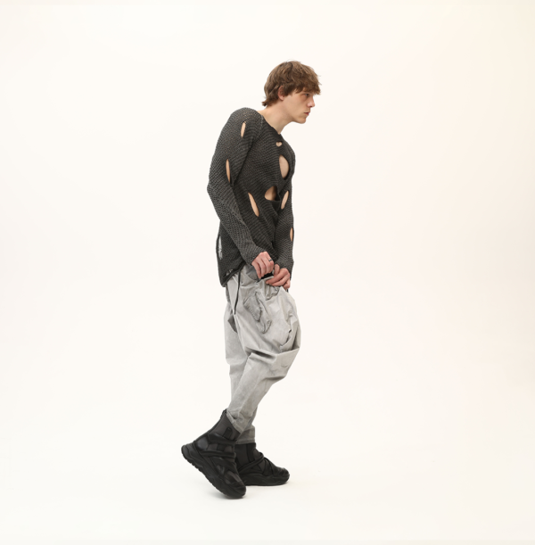Long Knitted Sweatshirt