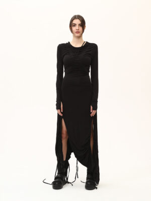 Multi Gathered Women's Dress