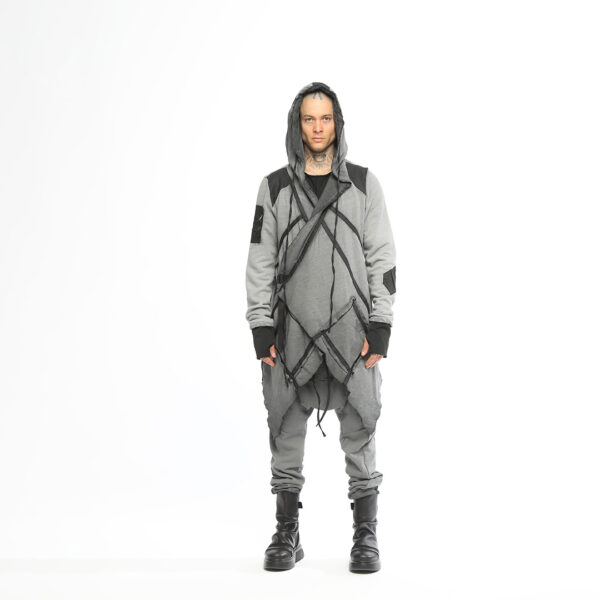 Men's Cardigan With Two Side Zippers
