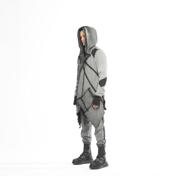 Men's Cardigan With Two Side Zippers