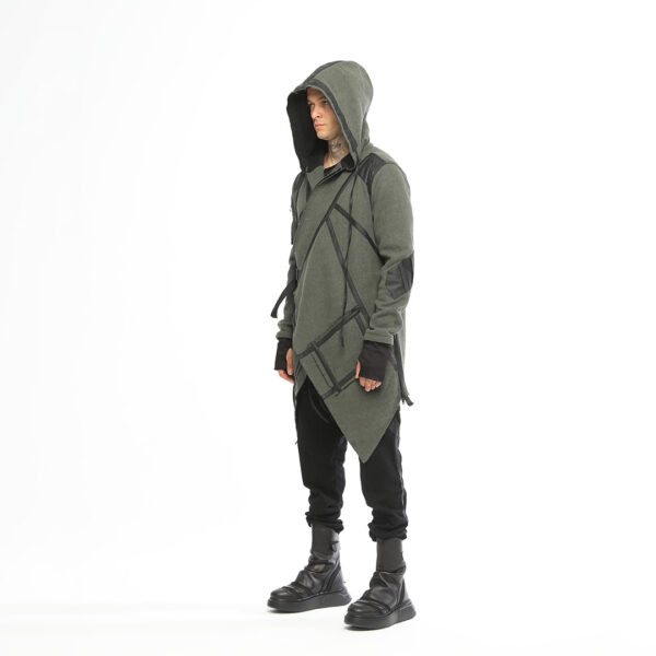 Men's Cardigan With Two Side Zippers
