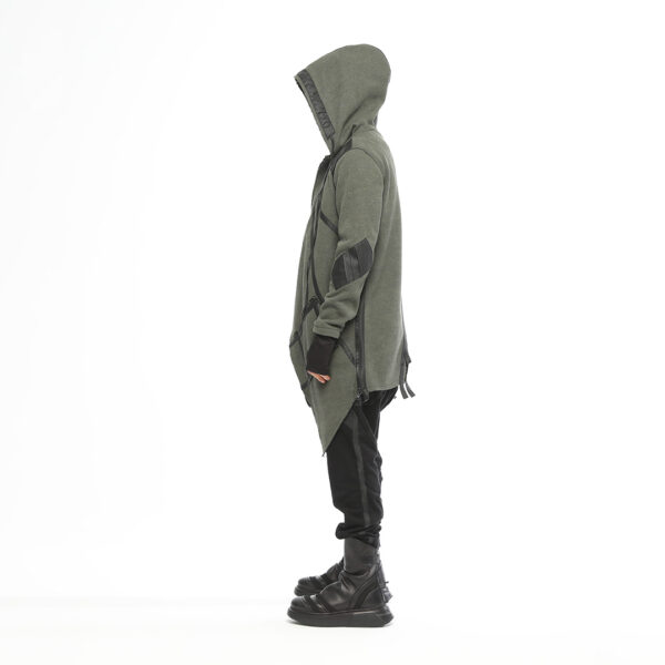 Men's Cardigan With Two Side Zippers