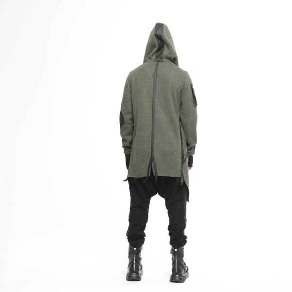 Men's Cardigan With Two Side Zippers
