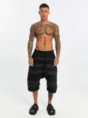 Denim Detailed Men's Capri