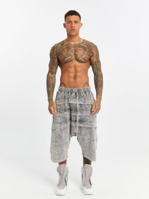 Ribbed Back and Front Men's Capri