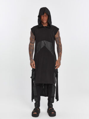 Long Hooded Men's T-shirt
