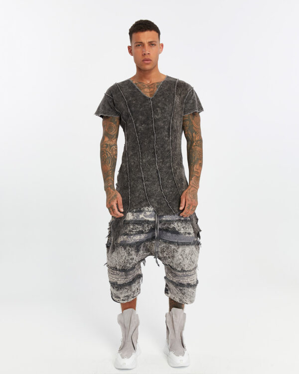 Multi-Piece Asymmetric Men's T-shirt