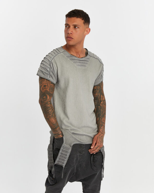 Ribbed Shoulder Men's T-shirt