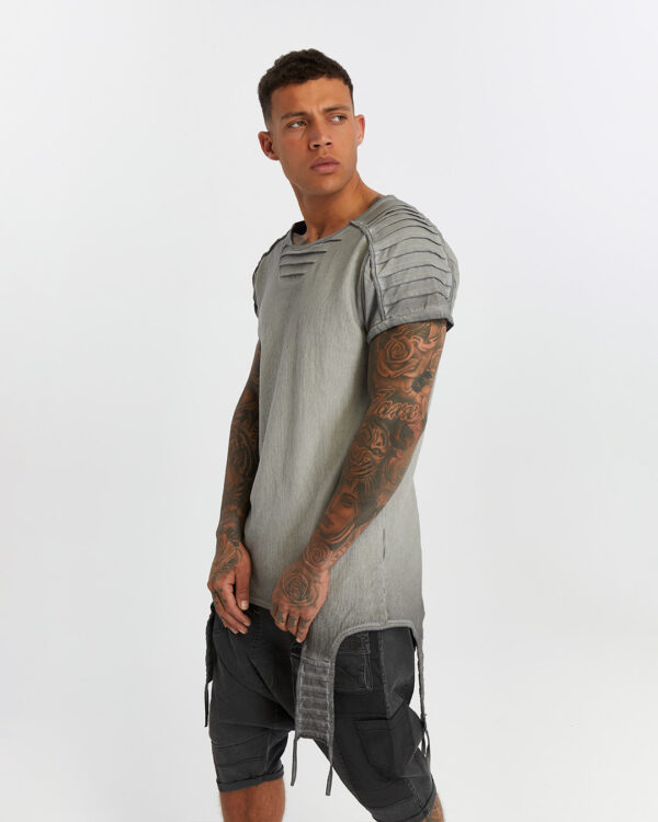 Ribbed Shoulder Men's T-shirt