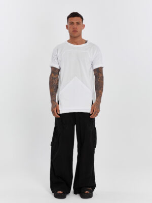 Dirty Stitched Side Slits Men's T-shirt