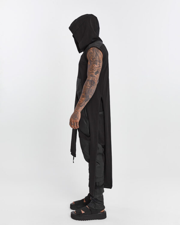 Long Hooded Men's T-shirt