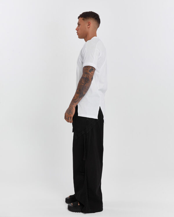 Dirty Stitched Side Slits Men's T-shirt