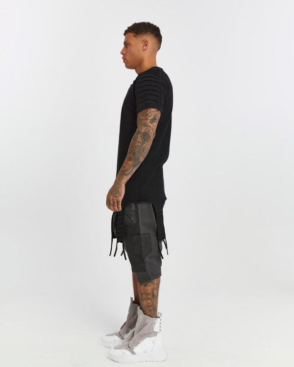 Ribbed Shoulder Men's T-shirt