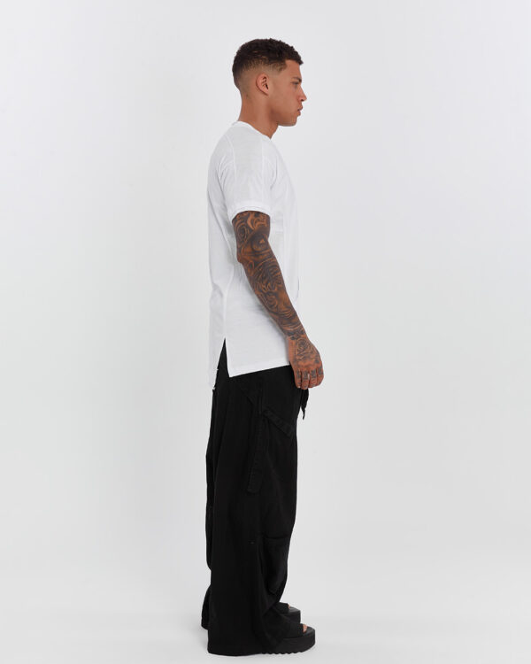Dirty Stitched Side Slits Men's T-shirt